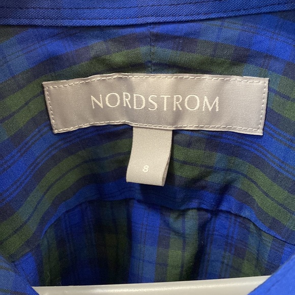 Nordstrom Boys size 8 Dress Shirt Plaid - Picture 2 of 6